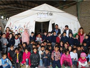3rd Graders Visit Arbat Refugees Camp